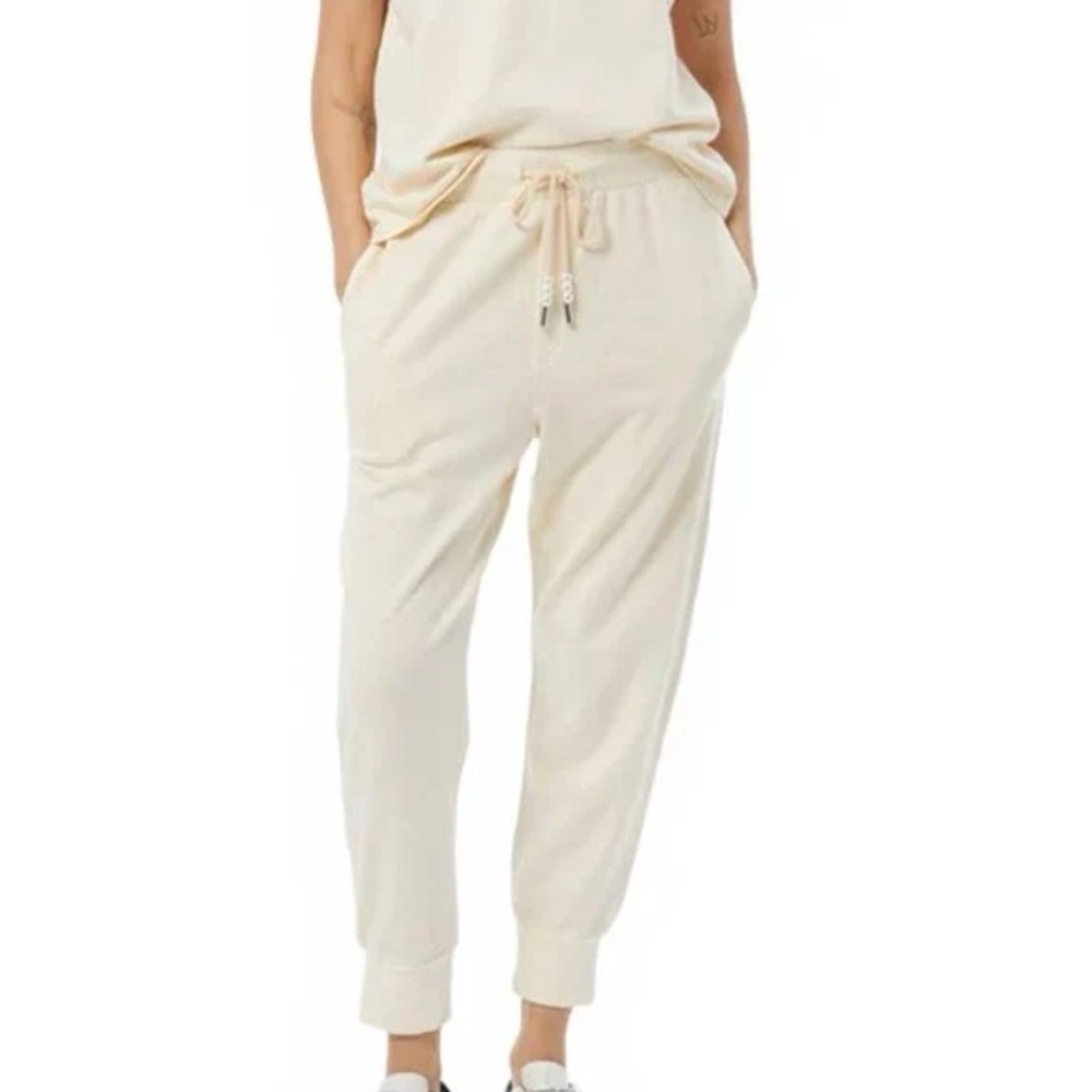 Young Fabulous and Broke Terry Jogger Pants Ivory